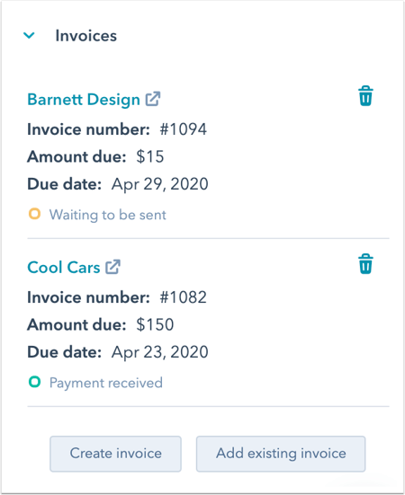 invoice-deal-record