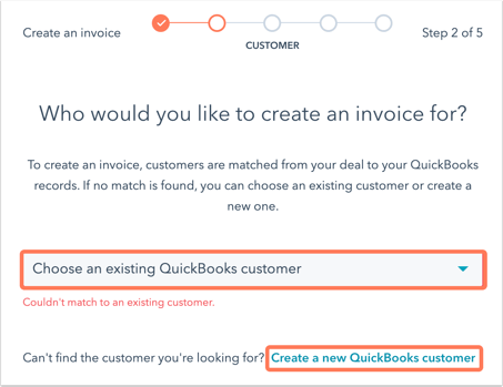 select-customer-quickbooks
