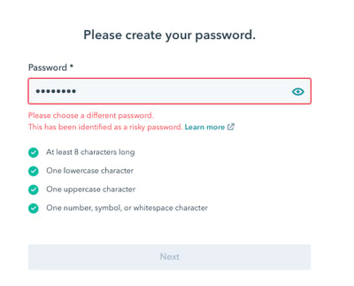 risky-password-detected