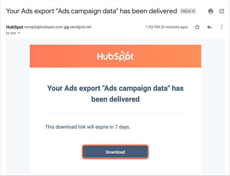 export-ad-campaign-data-email