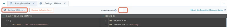 js-linter-settings