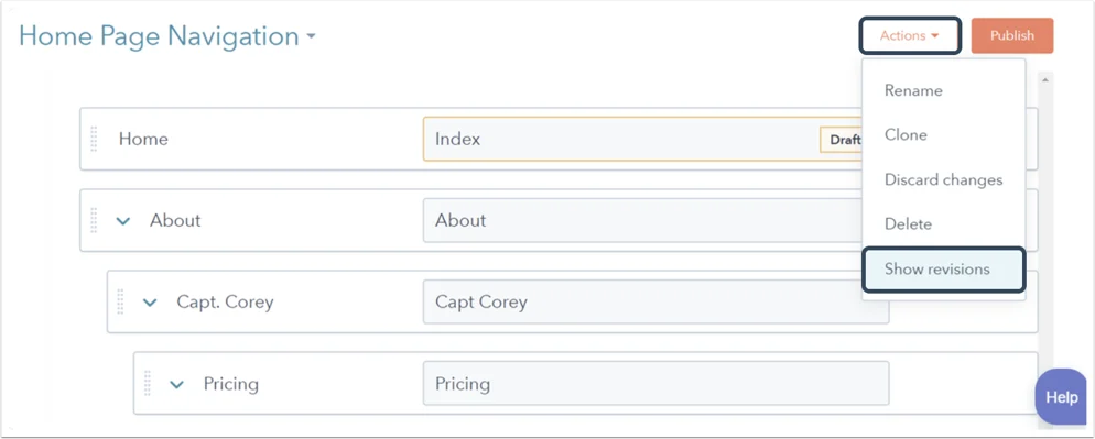 view revisions 1.png?width=994&name=view revisions 1 - Sitemaps: What They Are, How to Create One &amp; Submit it to Google