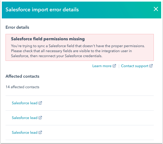 salesforce-import-rror-details