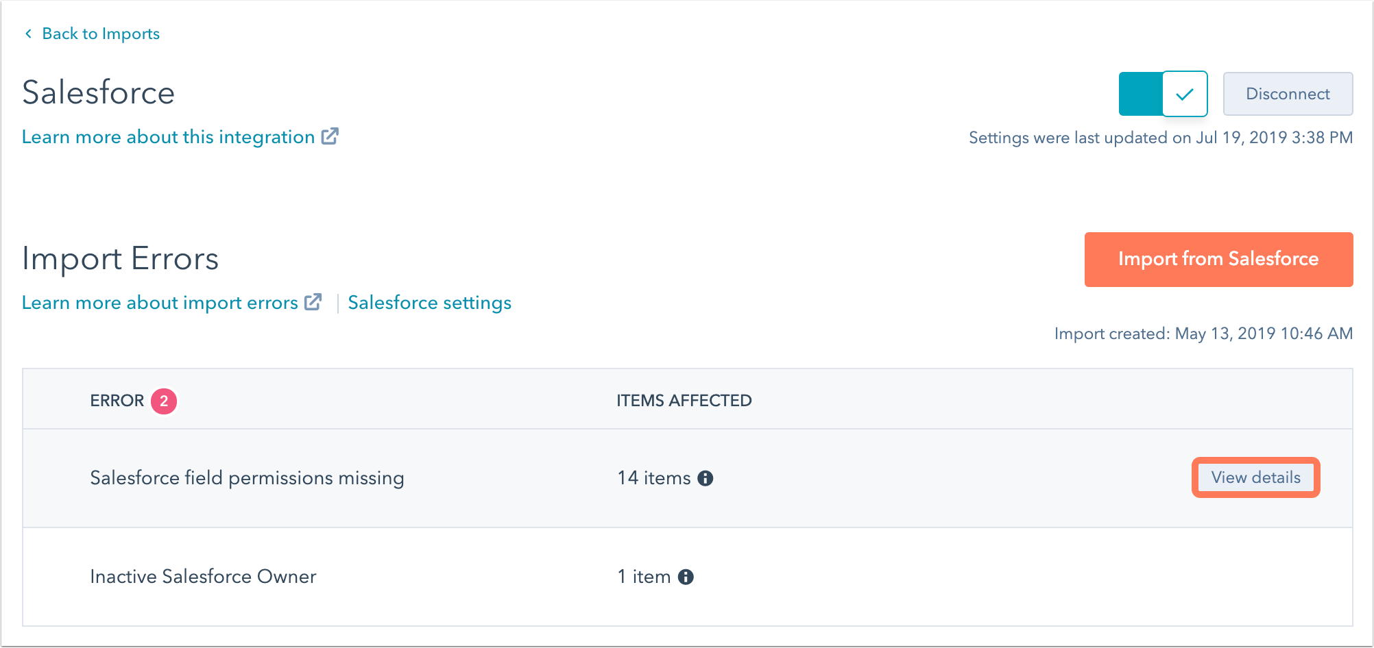 Review And Troubleshoot Import Errors