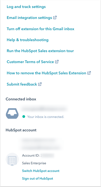 hubspot-gmail-extension-settings