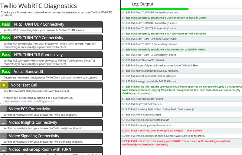 twilio-test-results