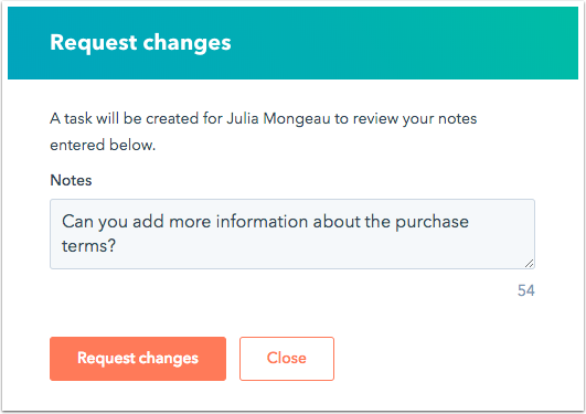 request-changes-dialog-box