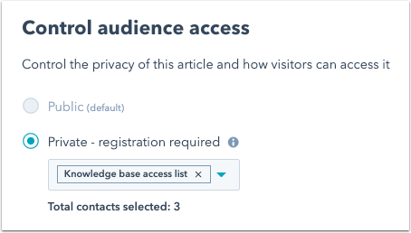 knowledge-article-audience-access