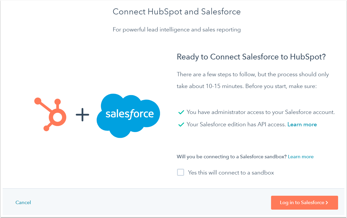 Install the HubSpotSalesforce integration