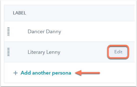 Editing Buyer Personas in HubSpot